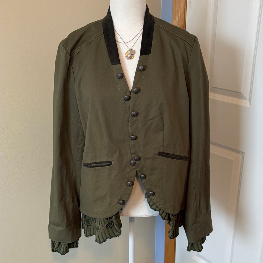 Sundance NWT Olive Button-Up Blazer 🍀